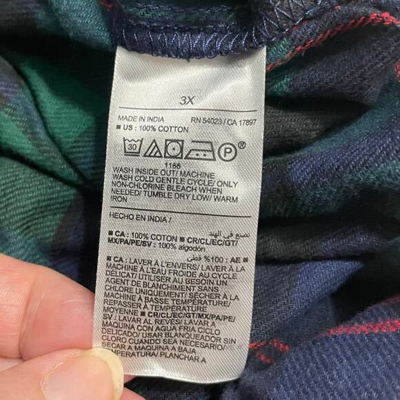 Old Navy Womens Plus Size 3X Cotton Pajama Sleep Lounge Shorts Black Green Watch - Picture 6 of 9